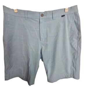 Travis Mathew Golf Chino Shorts Men 36x10 Blue Lightweight Stretch Casual Pocket